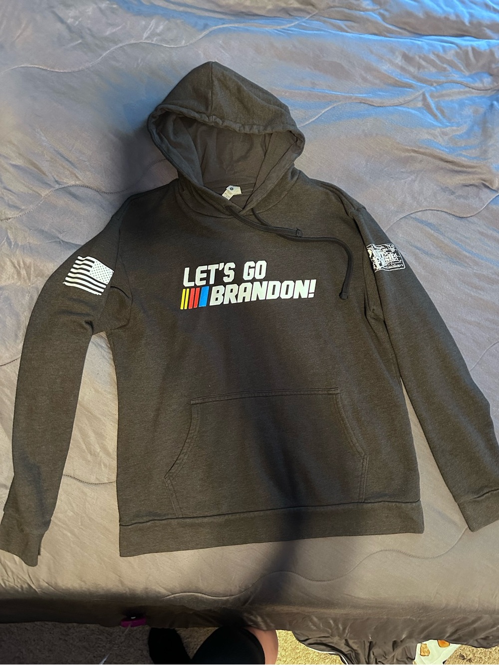 Let’s Go Brandon! Black Graphic Hoodie